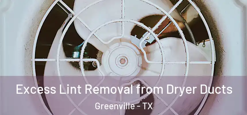  Excess Lint Removal from Dryer Ducts Greenville - TX
